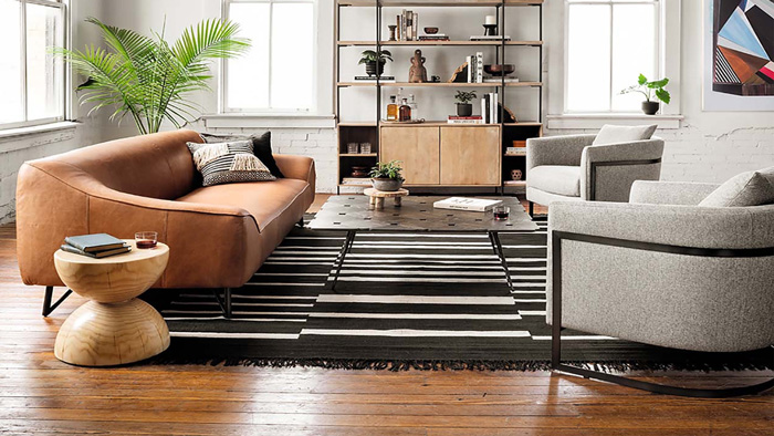 Living Room in Asymmetrical Balance