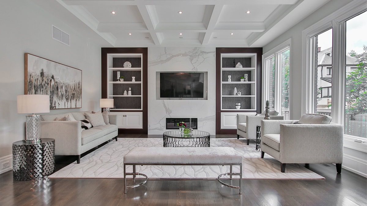 Asymmetrical Living Room